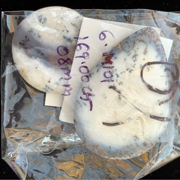 Intricate & gorgeous Jewelry Grade Dendritic Opal Cabochons Lot #2 - Picture 13 of 16